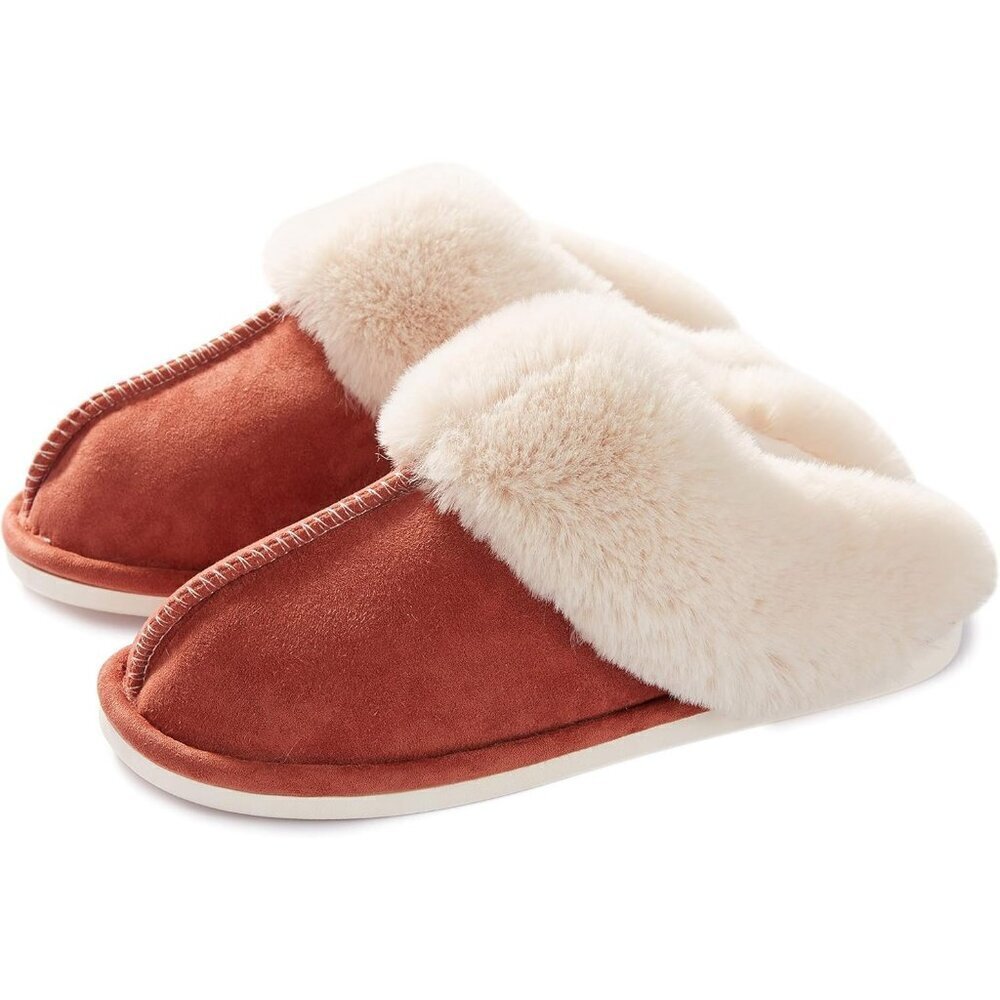 Memory Foam Fluffy Soft Warm Slip On House Anti-Skid Cozy Plush for Womens
